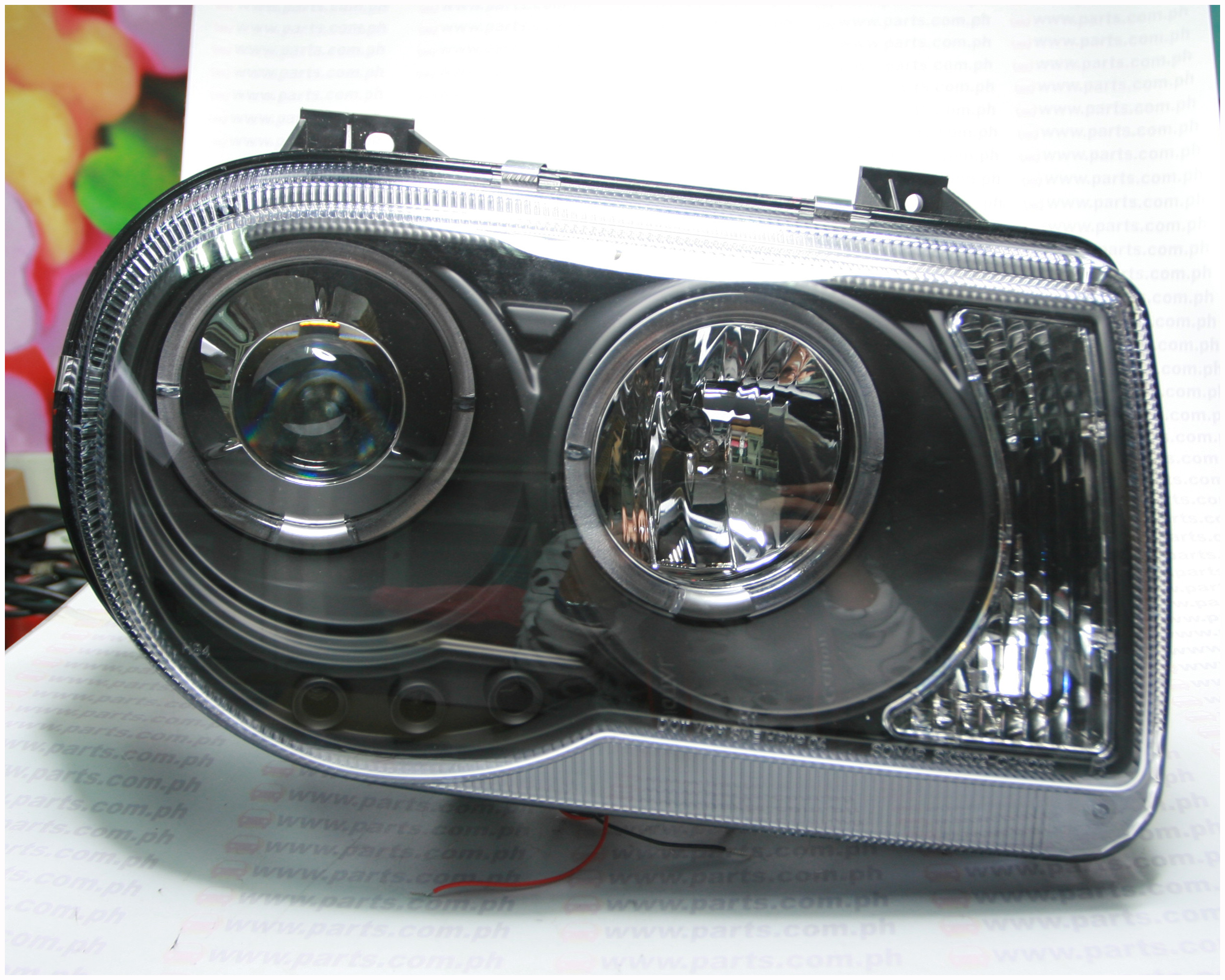 Head Light Chrysler 300C projector Led Blackl Set Twincell