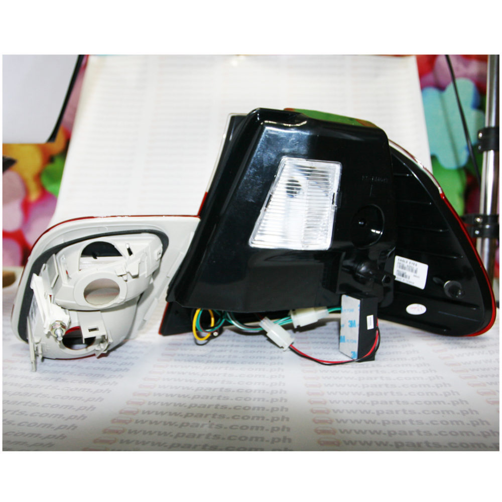 Tail Light BMW E46 4D 9801 Led (Red,Chrome) Set Twincell