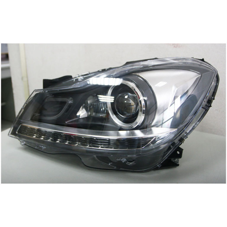 Head Light Mercedes Benz W204 1113 Projector Black with HID Kit Set